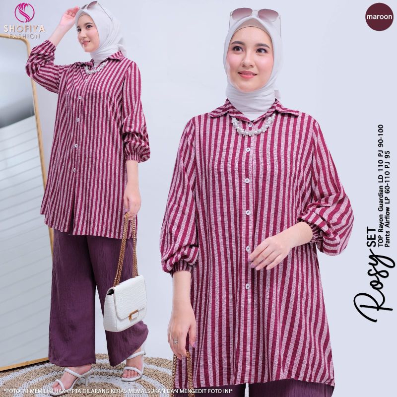 ROSY/SYAZA SETELAN BAJU WANITA BY SHOFIYA SFS