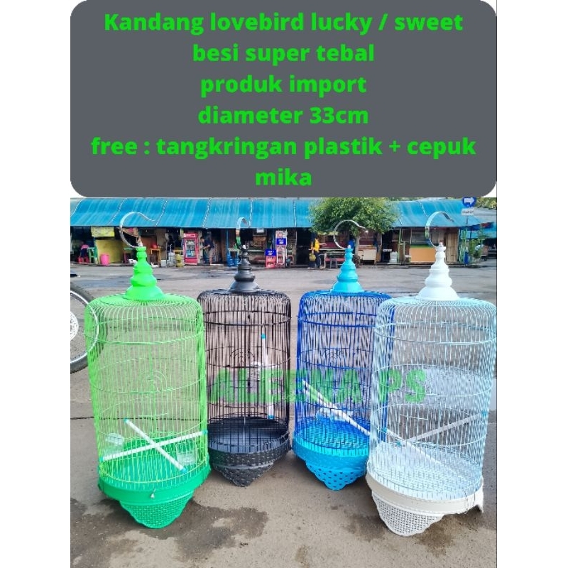 sangkar kandang lovebird / lb merk lucky/sweet bukan panda