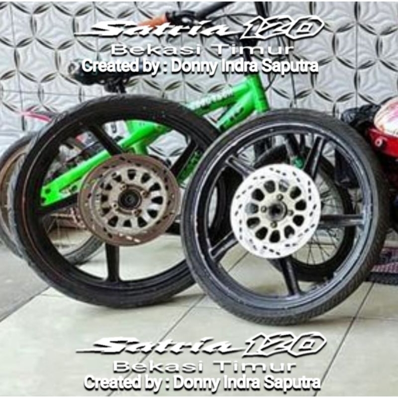 Velg ENKEI Suzuki RK Cool Raider Satria 2Tak Palang 5 Double Disc Original