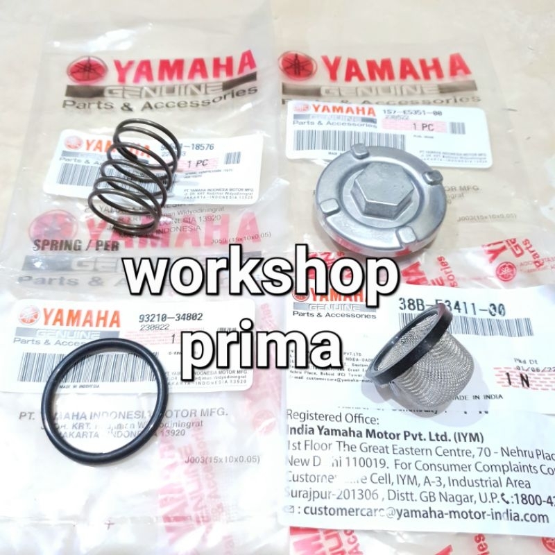 baut tutup saringan 1S7 pembuangan oli mesin bawah wr 155 xsr mtn mtm mt15 xabre 150 ori ygp