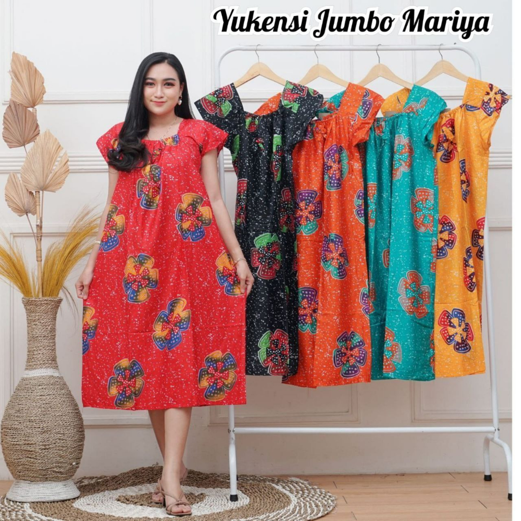 Daster yukensi jumbo bigsize LD 120 130 baju tidur wanita tanpa lengan rayon XXL seksi sexy singlet 