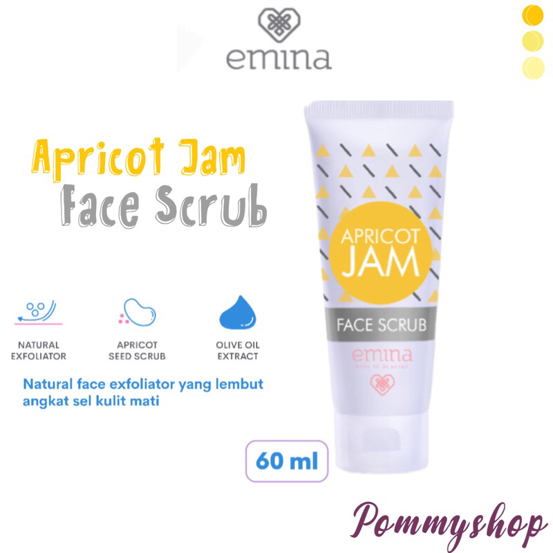 Emina Apricot Jam Face Scrub 60ml | Scrub Wajah