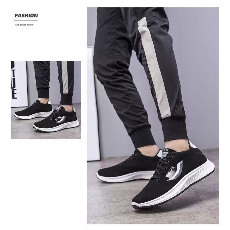 GROSIRTAS LV0246 Sepatu Sneakers Pria Import Running Shoes Sepatu Sneakers Sepatu Rajut Pria Fashion 2 Warna