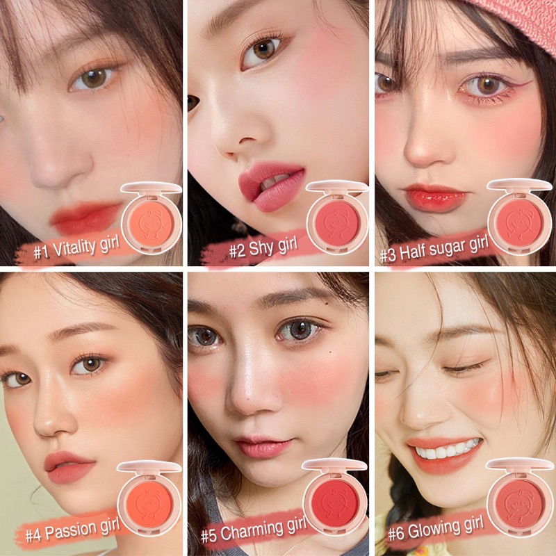 【Official Outlet】SANIYE Mini Blush On Powder E0150 Blusher Cheek Blushed Matte Pressed Powder Pewarna Pipi Wajah Original Viral BPOM