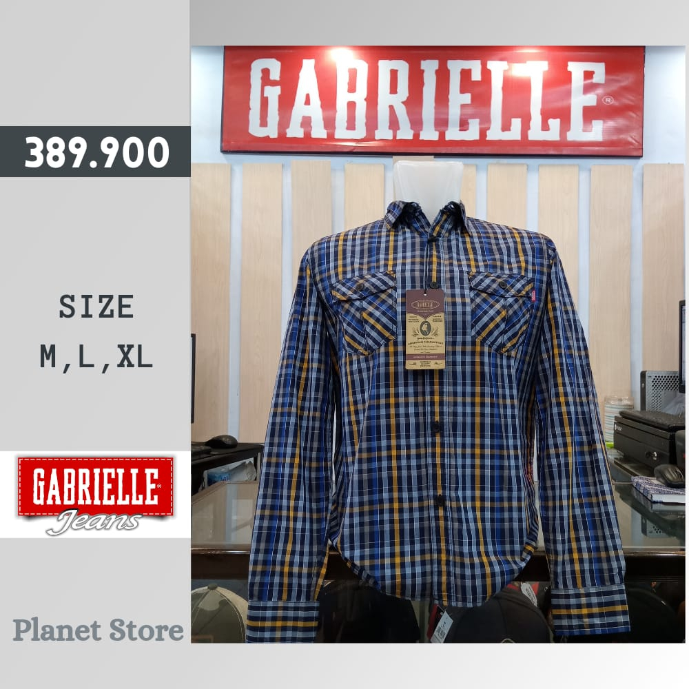 Kemeja Gabrielle Pria Lengan Panjang Original-GBLKPJ009
