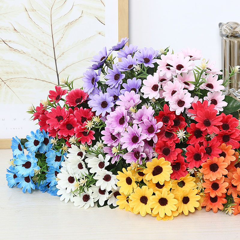 Bunga Buket Chrisanthemum Krisan Bunga Matahari Hias Properti Foto Produk Studio Artificial Flower BG11