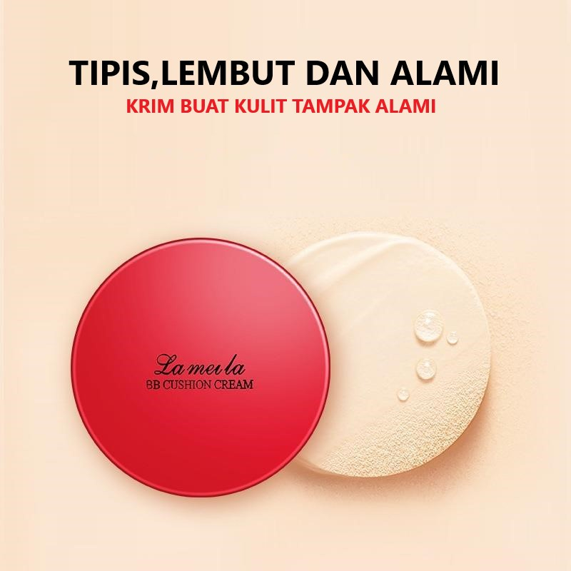 Lameila 5115 - Bedak Makeup Cushion Red Edition Anti Air dan Tahan Lama