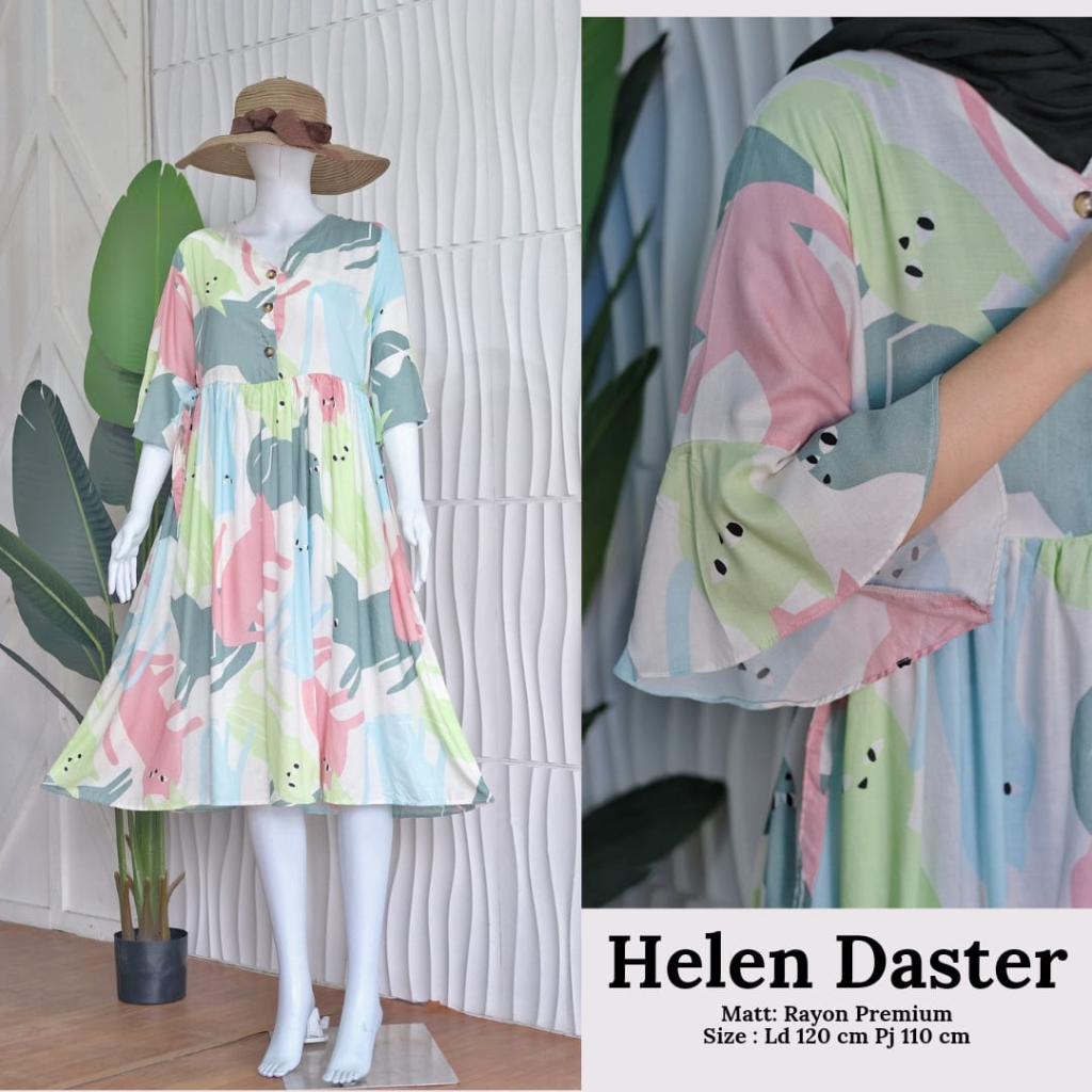 Daster Rayon Aline Busui Friendly Homedress Rayon ada tali / Daster Kekinian / Daster Premium DRESS RAYON / DRESS BUSUI Home Dress Rayon Premium  BEST SELLER KAREEN DRESS / KIMONO DASTER BUSUI TALI SAMPING KANAN KIRI DASTER VIRAL Daster Kan