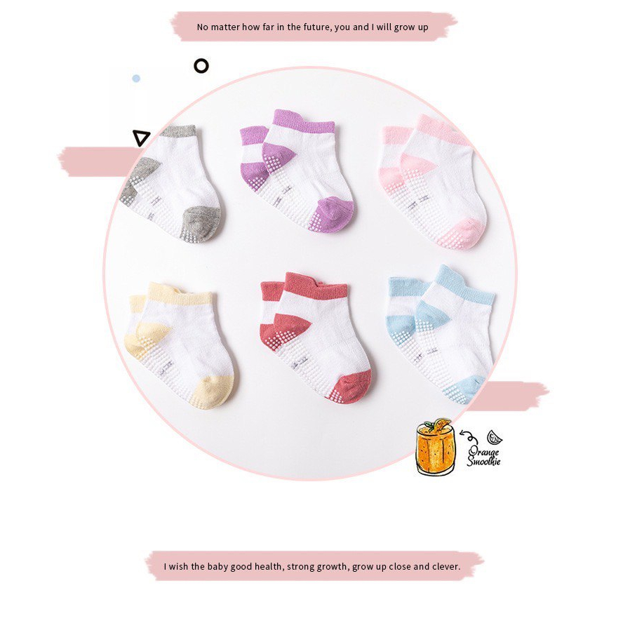 LID149 - 6in1 Kaos Kaki Bayi Baby Socks isi 6 pasang kaos kaki anak balita anti slipAffordable Quality!