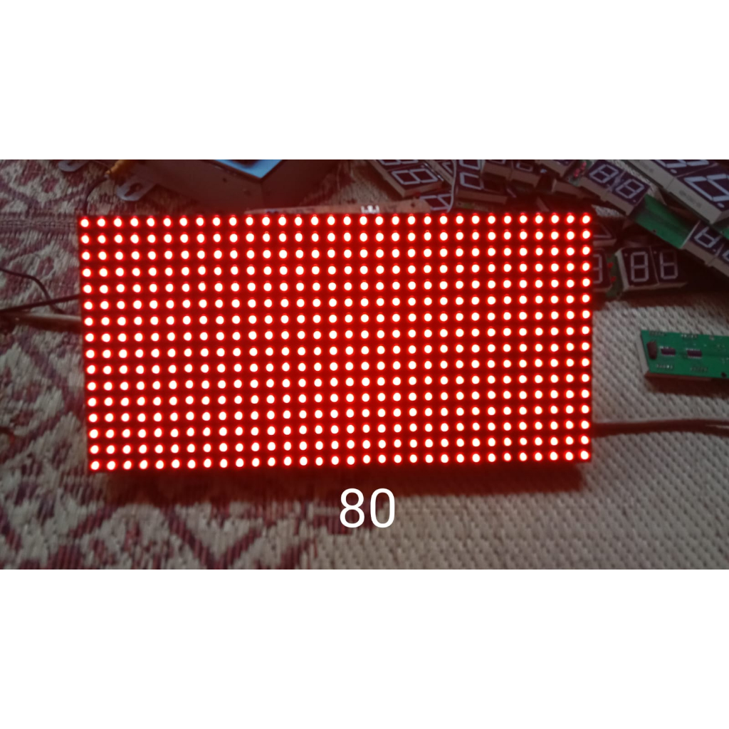 panel p10 led merah outdor second