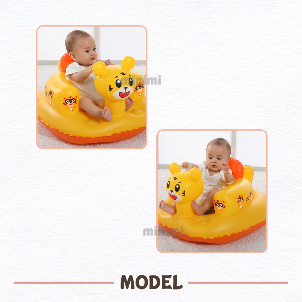 MINIMI Sofa Tiup Kursi Pompa Bayi Model Kucing Ada Singa