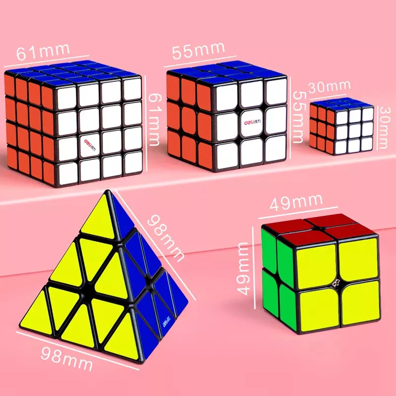 (Hello Girl) D36 Rubik Mainan Anak Anak 3X3 Besar Dan kecil