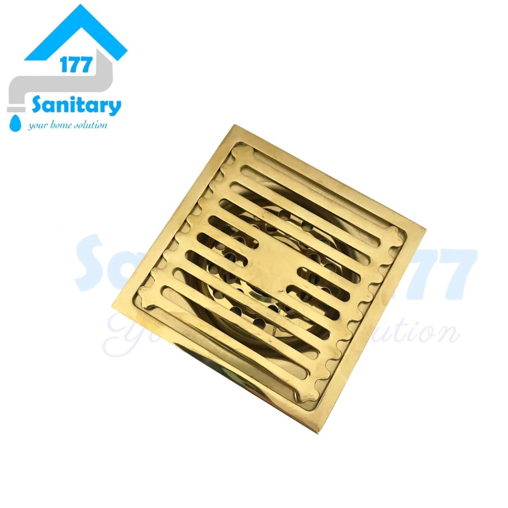 Saringan Got Kuningan GoLD Antik kotak 15G- Floor Drain Saringan Air Kamar Mandi brain strainer anti kecoa tikus unik unique emas kuning