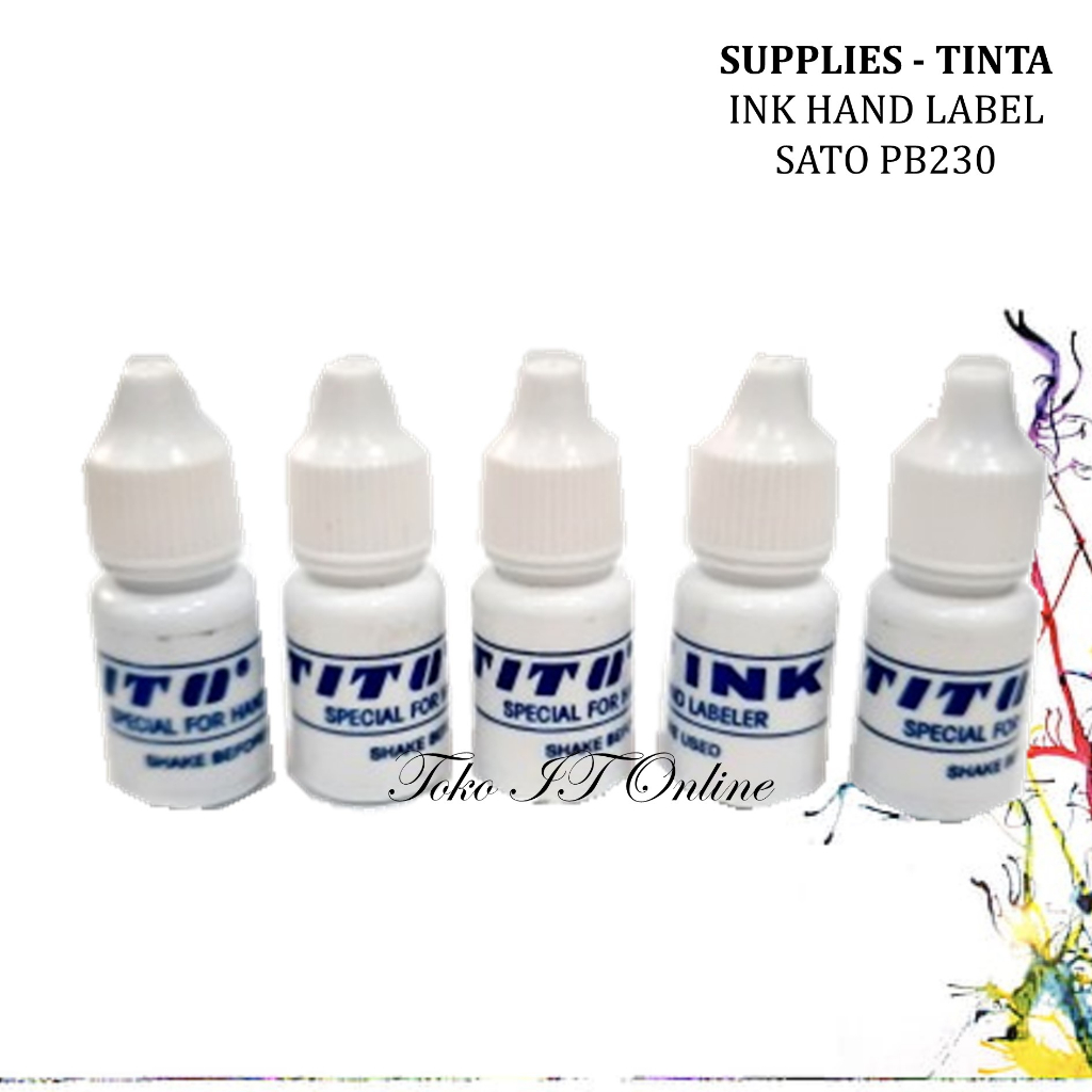 TINTA MESIN HANDLABEL TINTA TITO INK HANDLABEL PRICE LABEL TEMBAKAN HARGA TINTA LABEL