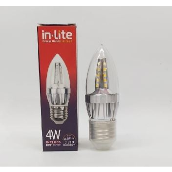 Lampu LED Candle Inlite 4w Drat Normal E27 INCL005-4W