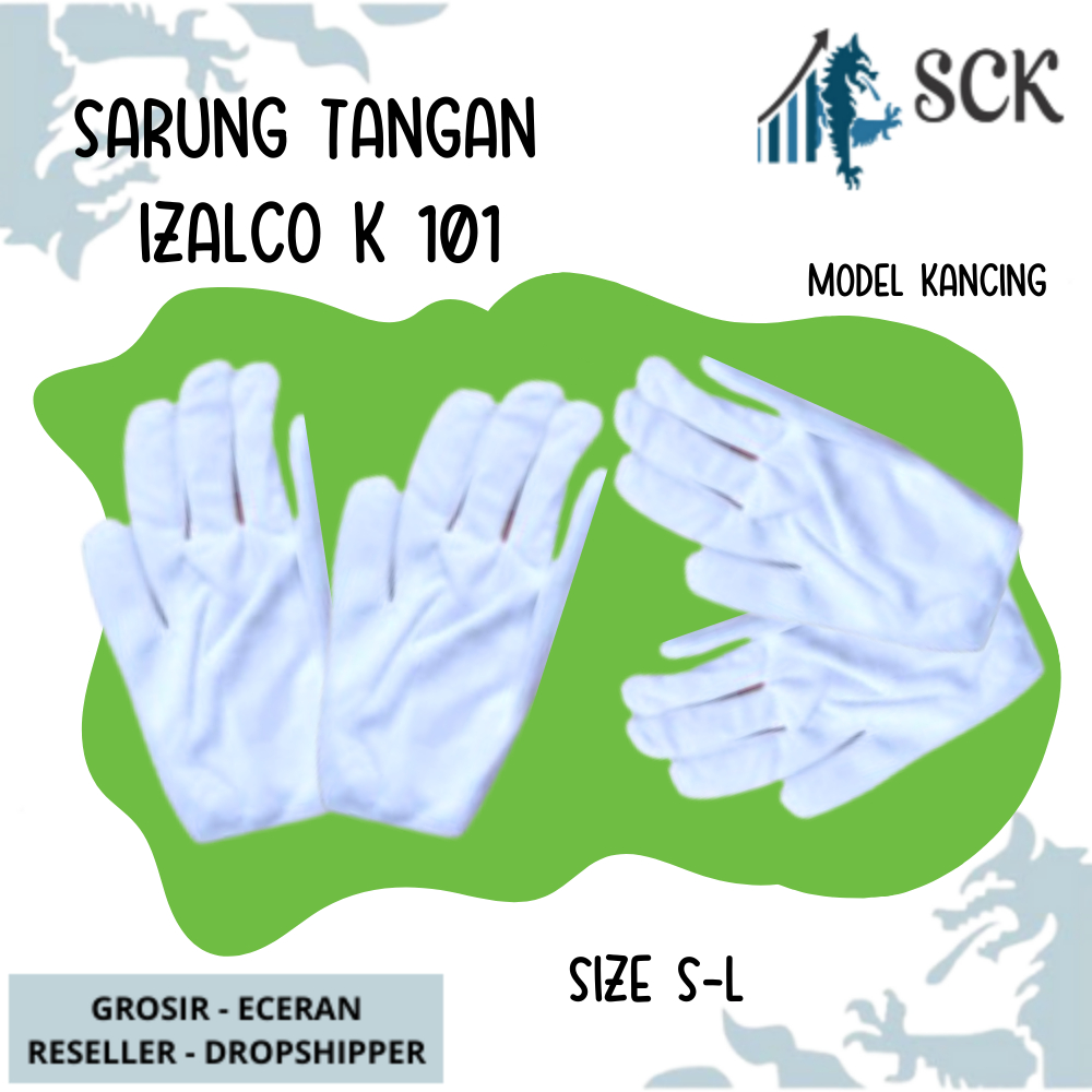 Sarung Tangan IZALCO K-101 Murah Polos / Kaos Tangan Cewek / Kaus Tangan Dewasa