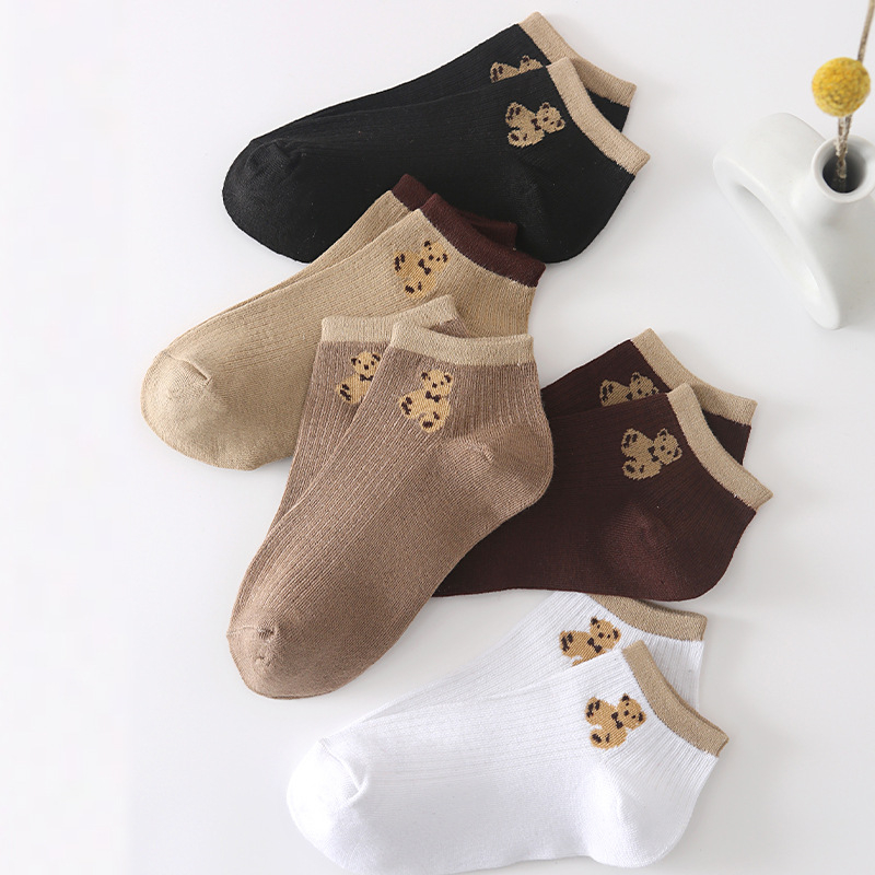 Kaos Kaki Ankle Unisex Kaos Kaki Pendek Semata Kaki Motif Boneka Beruang Dewasa Fashion Style Short Socks Satu7an KK24