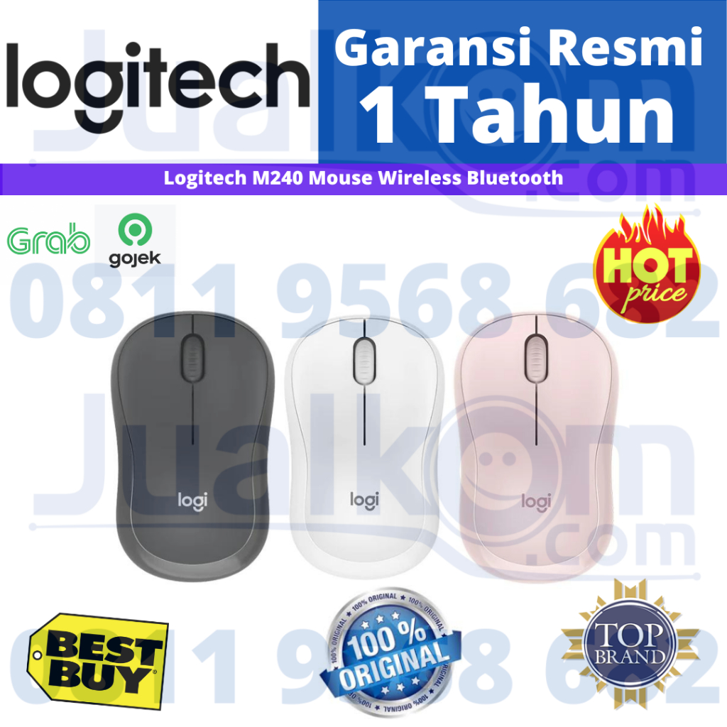 Logitech M240 Mouse Wireless Bluetooth