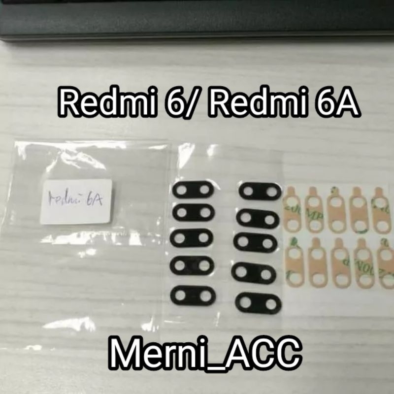 KACA KAMERA LENSA KACA KAMERA BELAKANG HP XIAOMI REDMI 6/ REDMI 6A LENSA KACA KAMERA
