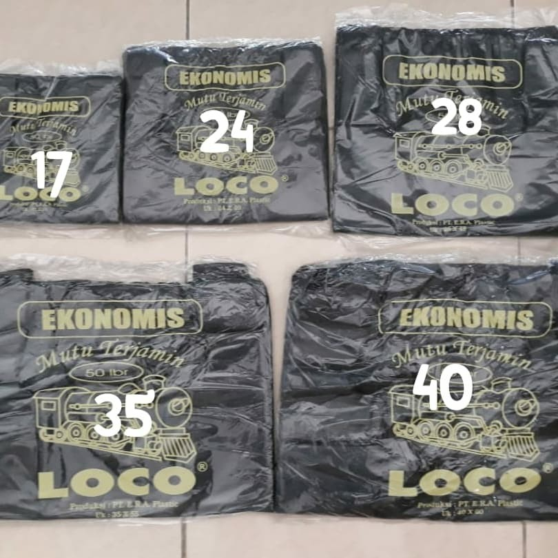 Kantong Plastik LOCO Hitam Tebal