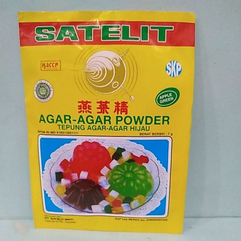 

SATELIT AGAR AGAR HIJAU SACHET 7gr