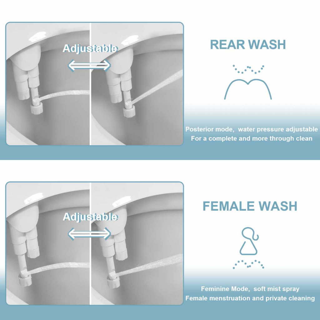 Samodra Semprotan Closet Duduk Shower Bidet 2 Hole 2 Mode Right Hand - SM-2