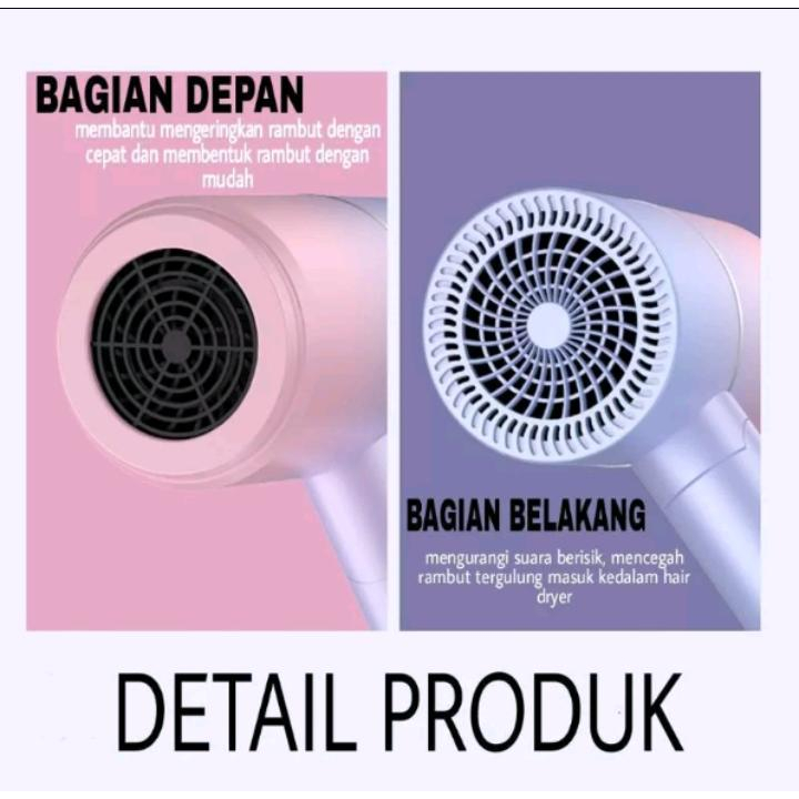 Hairdryer Profesional Salon Pengering rambut wanita portable  Pengering Rambut
