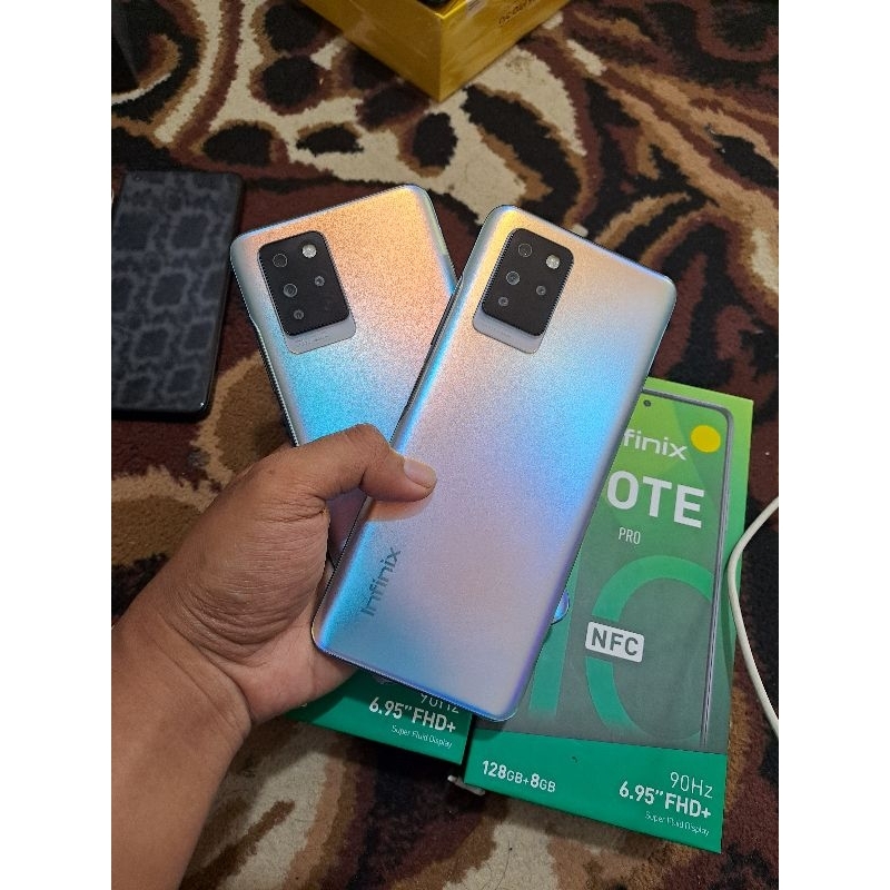 Handphone Hp Infinix Note 10 Pro NFC 8/128 Second Seken Bekas Murah