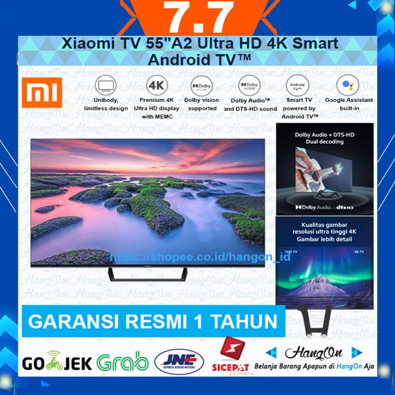 Xiaomi TV A2 55&quot; 55 Inch Ultra HD 4K MEMC Audio DTS Android TV Digital