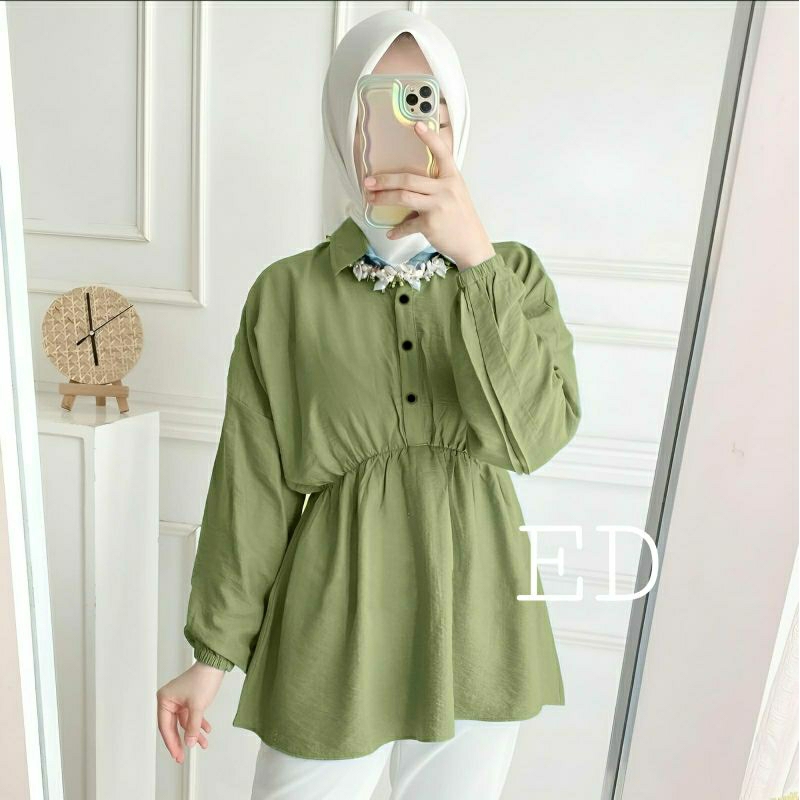 Blouse Syahnaz / New Produk / Kemeja Murah / Fashion Style/ Fashion Muslimah / Atasan Wanita Polos / Atasan Murah / Bisa Cod / Gratis Ongkir / Baju Wanita Terbaru