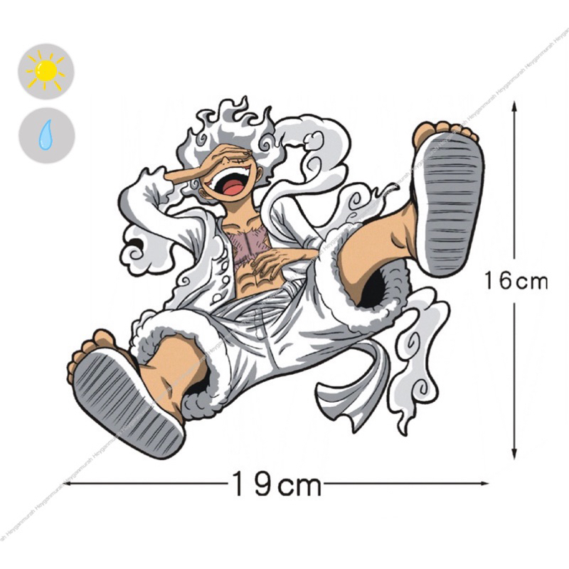 Heyganmurah Stiker Motor Mobil One Piece Luffy / Stiker Luffy One Piece