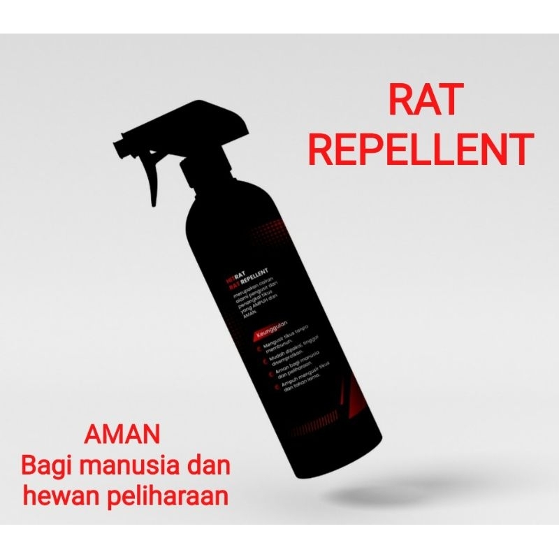 SPRAY OBAT ANTI TIKUS HITRAT, PENGUSIR TIKUS KAP MESIN MOBIL, RUMAH, KANTOR, PARFUME CAIRAN PENANGKAL TIKUS AMPUH RAT REPELLENT 250 ML