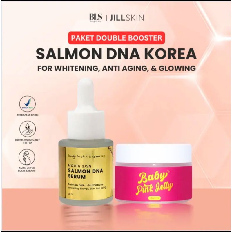 PAKET DOUBLE BOOSTER ( DNA SALMON SERUM + BABY PINK JELLY)