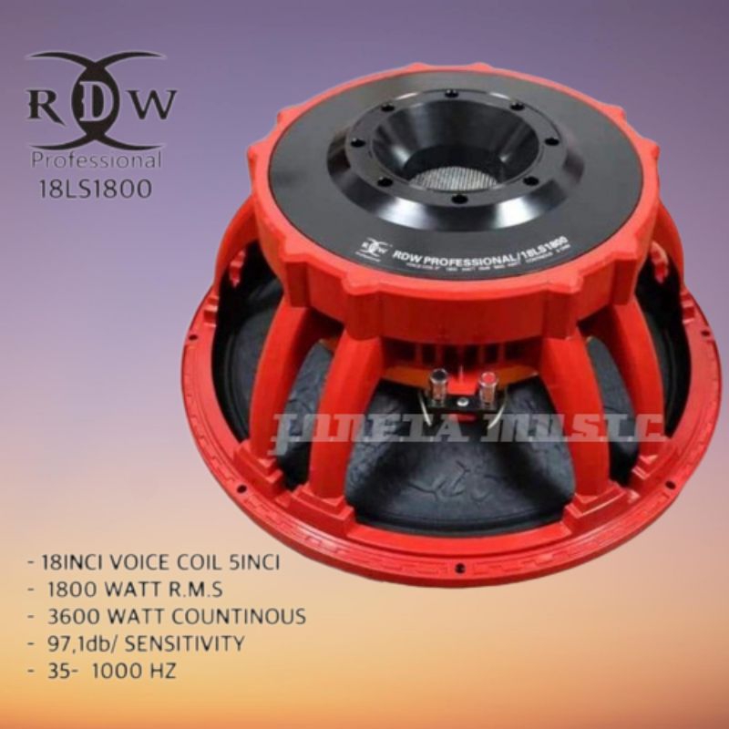 komponen Speaker RDW 18LS1800 LS1800 Original