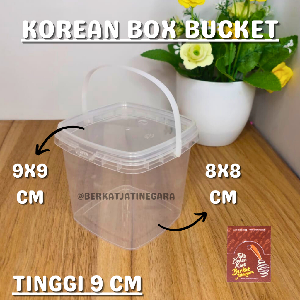 DESSERT BOX TOPLES /TOPLES DESSERT HANDLE/ KOREAN BOX BUCKET/ PCS