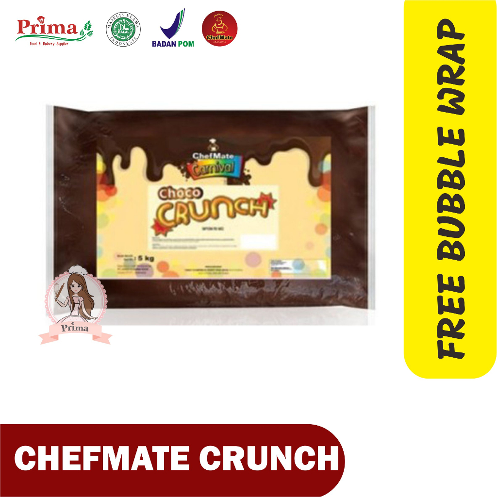 

Filling coklat - CHEFMATE choco crunch (kemasan repack)