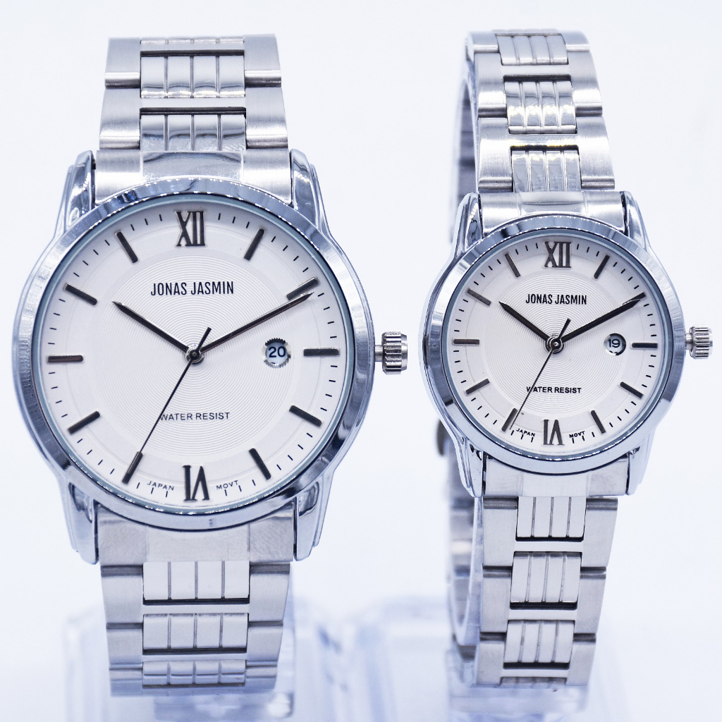 JAM TANGAN COUPLE JONAS JASMIN JJ-3118M JJ-3118L JJ3118 ORIGINAL