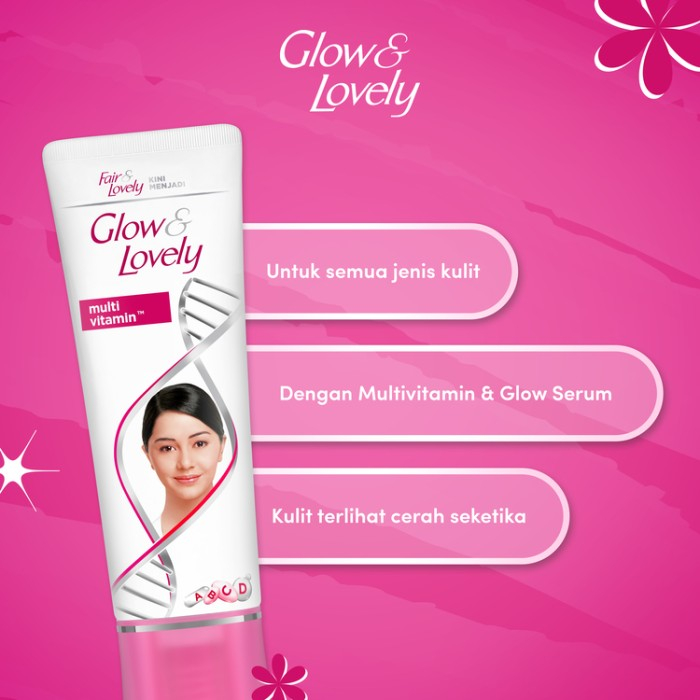 Glow &amp; Lovely Cream Wajah Multivitamin 46G - Brightening Cream