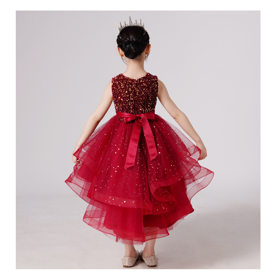 Dress Pesta Anak Perempuan 3 - 14 Tahun Payet Buntut Brenda Princess Dress Tutu Import Korea Gaun Ulang Tahun Anak Tanggung Premium