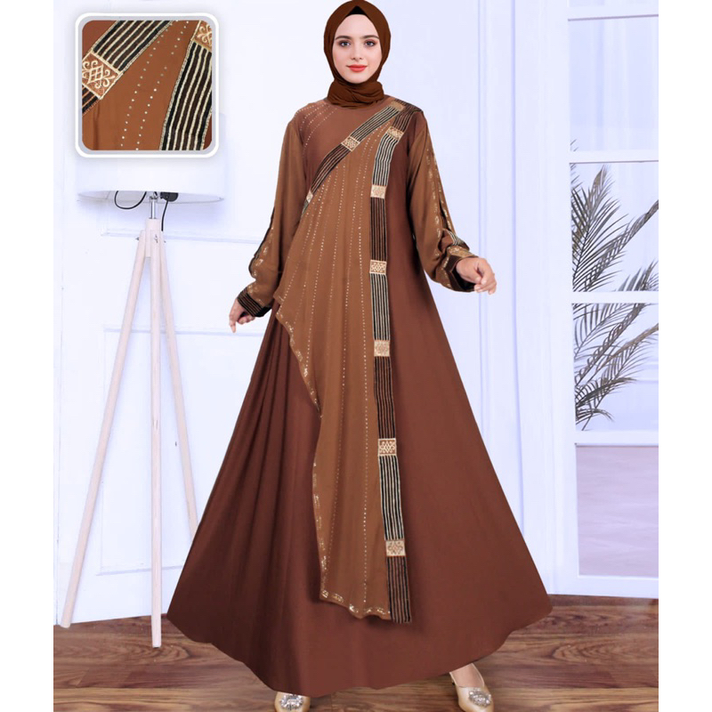 HOLICSUSAN / COD / ABAYA TURKEY GITA MEWAH ELEGAN / GAMIS TURKEY ARAB / BAHAN JERSEY MIX CERUTY / BY SHEREEN ABAYA DAN HOLICSUSAN