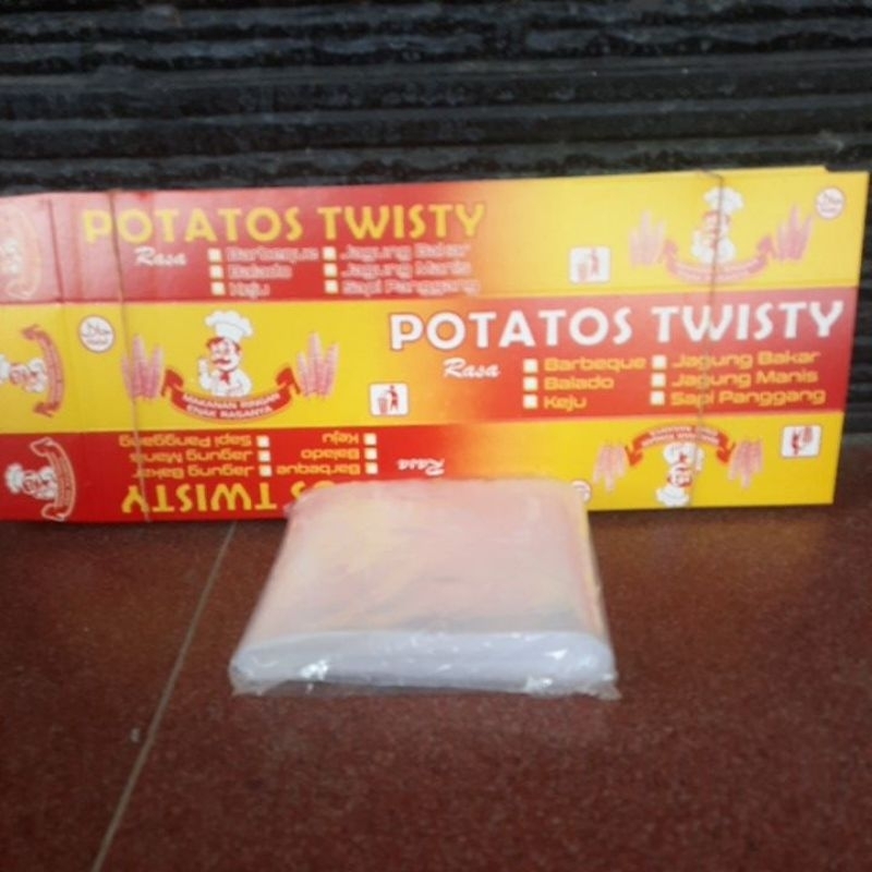 

100 lembar kertas dan plastik kentang spiral POTATOES