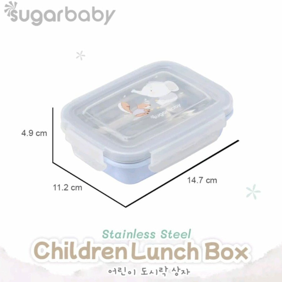 Sugar baby Stainless Steel Children Kids Lunch box | Kotak Makan Anak