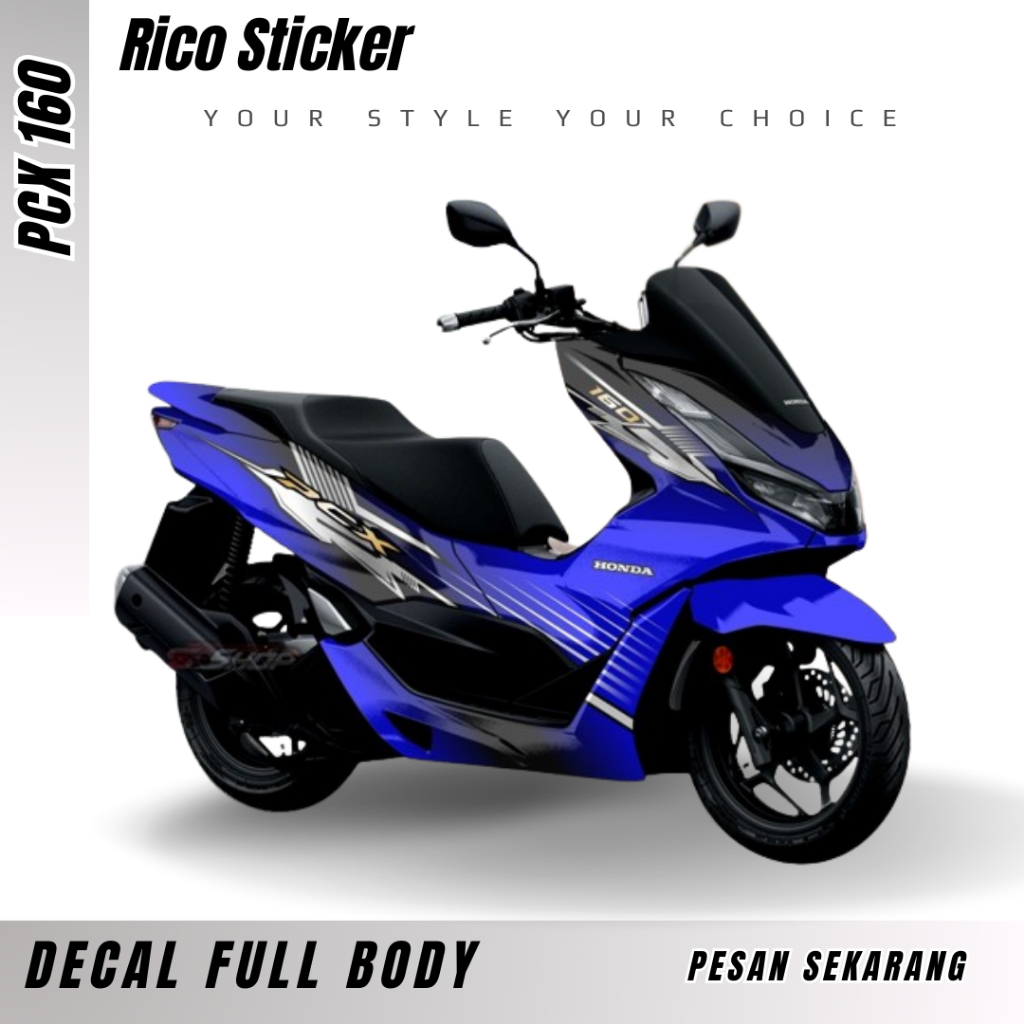 Decal Stiker PCX 160 New Modifikasi Striping Full Body