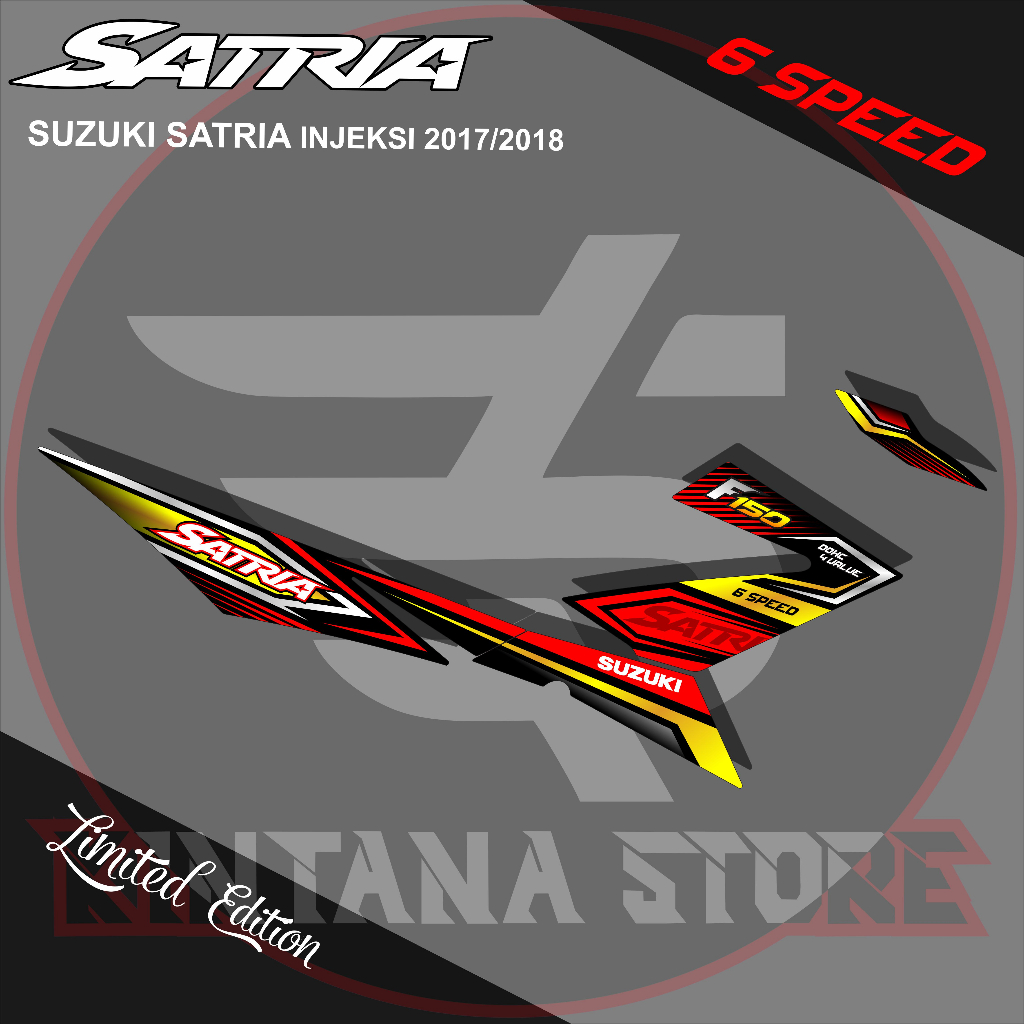 striping satria fu injeksi sticker variasi  motor satria fu fi
