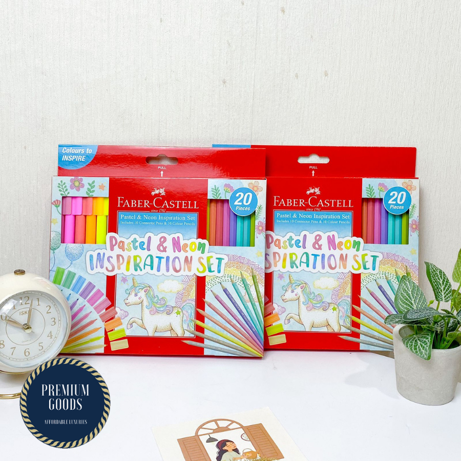 

PEN PASTEL NEON 1 PACK ISI 20 PCS FABER CASTELL / PENSIL WARNA CONNECTOR PEN PENCIL NEON BISA COD