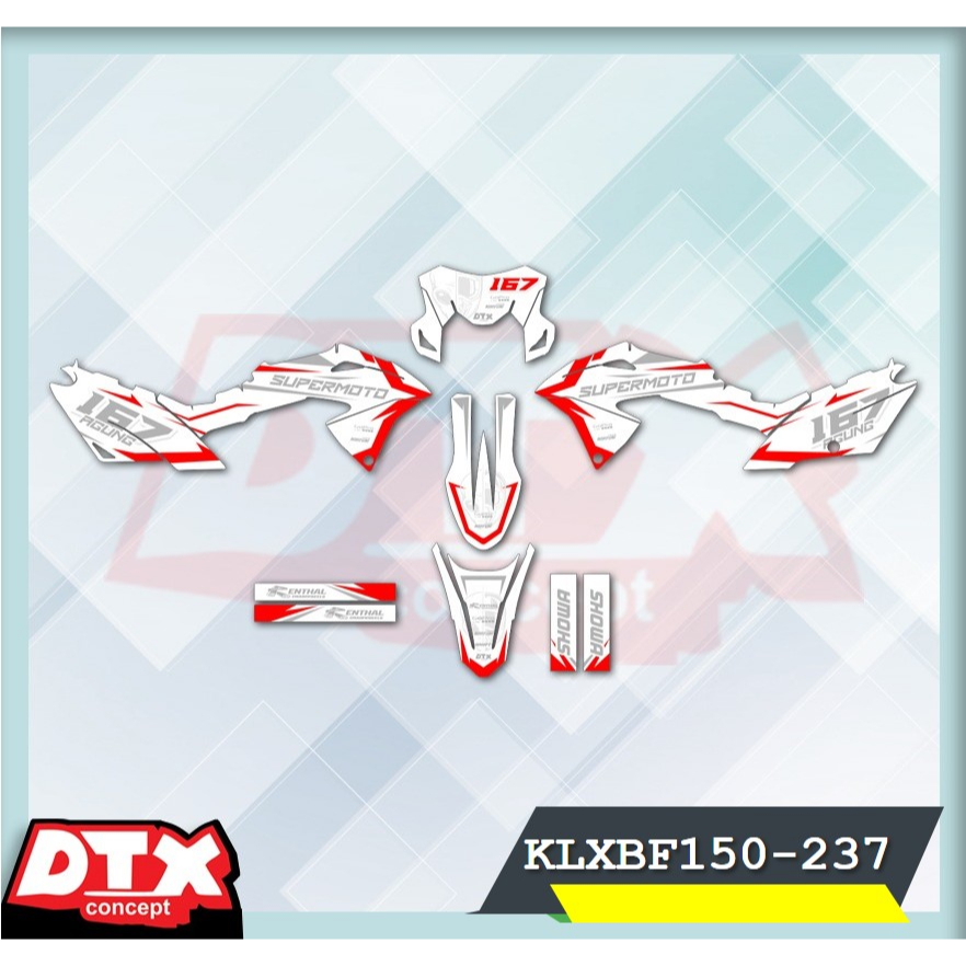 decal klx bf150 full body decal klx bf150 decal klx bf150 supermoto stiker motor klx bf150 stiker mo