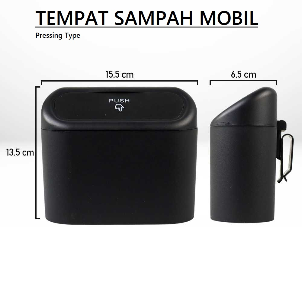 Tempat Sampah Mobil Trash Bin Pressing Type - Tong Sampah Mobil / Car
