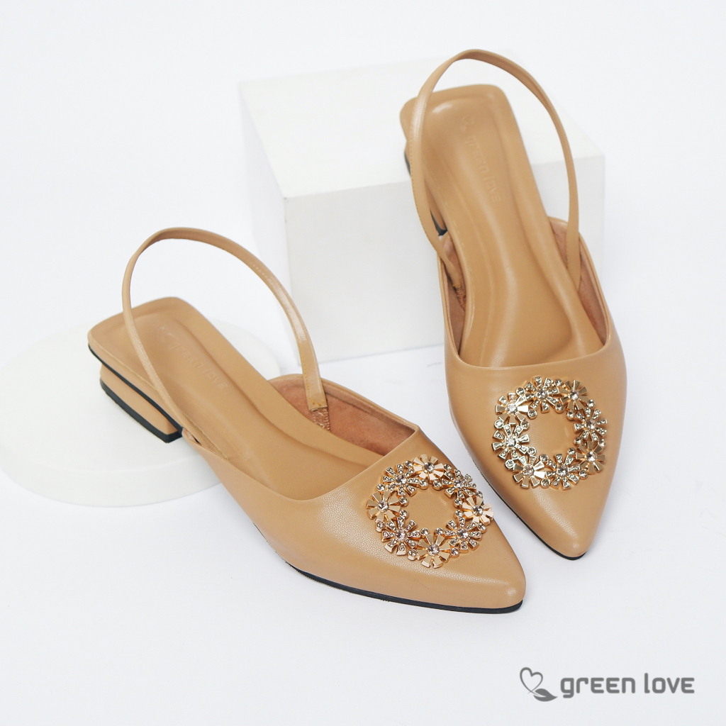 Green Love Sandal Wanita Selop RIHANNA