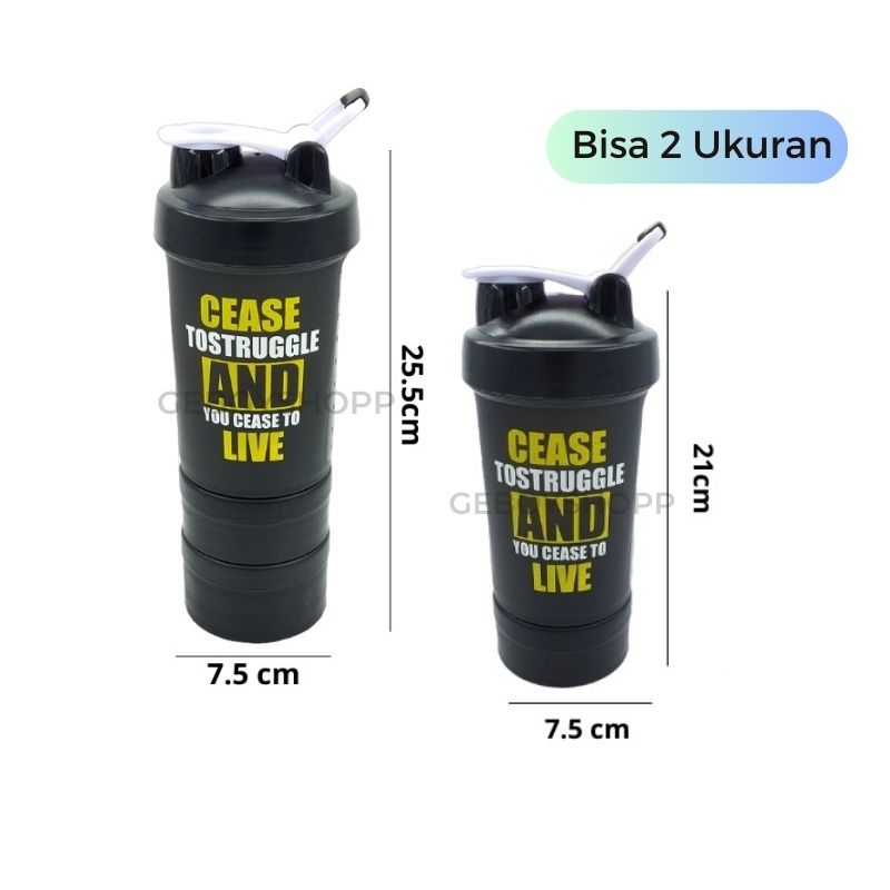 [CLEARANCE SALE] Botol Minum / Tempat Minum / Botol Air Minum DNG Shaker + Struggle 450ml Foodgrade