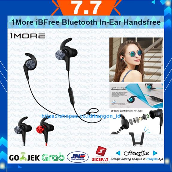 1More iBFree In-Ear Headphones Sport Bluetooth 4.2 APTX Olahraga